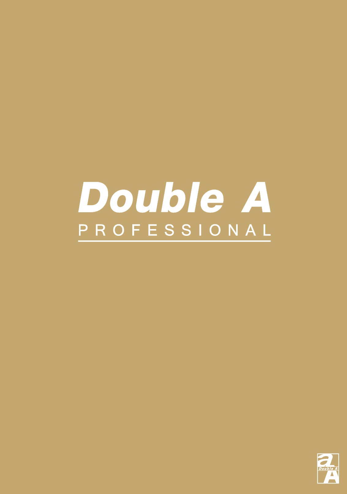 Double A  A5(25K)黃色牛皮橫線內頁膠裝筆記本-辦公室系列